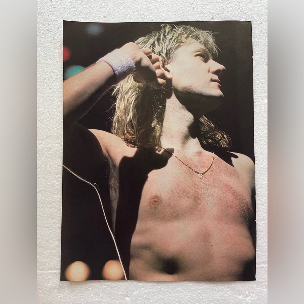 Vintage Def Leppard Joe Elliott Pinup